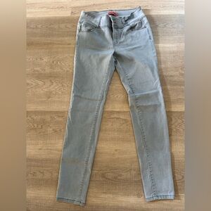 Wax Jean Light Blue Skinny Jeans with Contrast Stitching